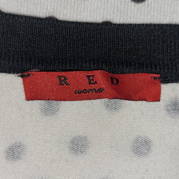 1X | RED | 3/4 Sleeve Button Down Cardigan - Picture 4 of 5